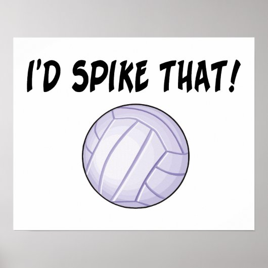 Ik zou die volleybal hebben gespierd poster (Voorkant)