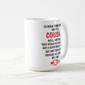 Ik zou door het vuur lopen voor je neef koffiemok (Voorkant rechts)