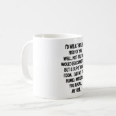 Ik zou door vuur voor je lopen koffiemok (Voorkant links)