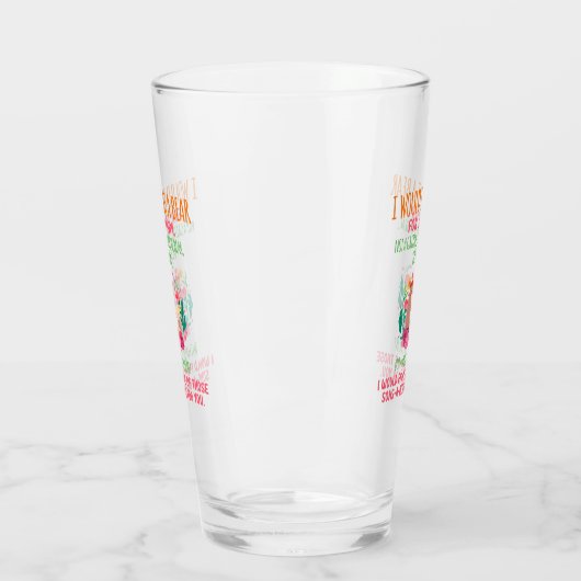 Ik zou een Beer voor je moeder vechten. Glas (Links)