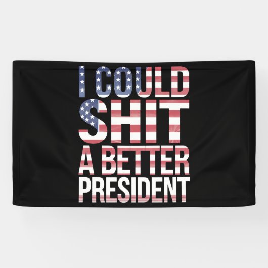 Ik zou een beter President tegen Trump kunnen Shir Spandoek (Horizontaal)