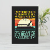 Ik zou een bootkapitein zijn, die Sailor Cruise Lo Bedankkaart (Staand voorkant)