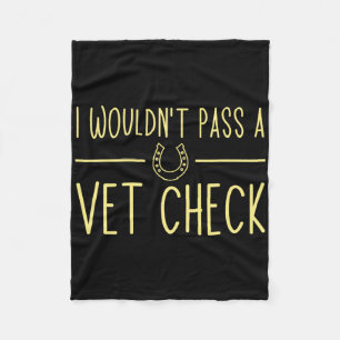 Ik zou een dierenarts check grappige paarden loo fleece deken
