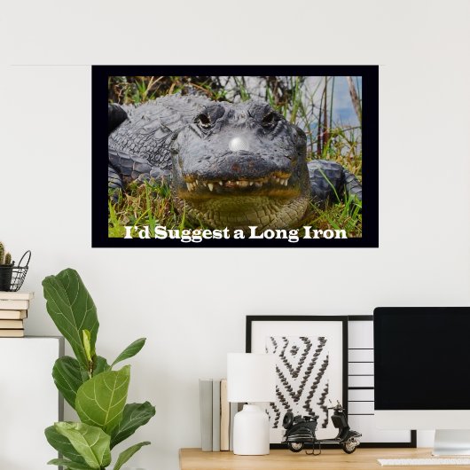 Ik zou een lang ijzer voorstellen poster (Thuiskantoor)