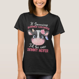 Ik zou één magere koe zijn Mooie koeien Dier G T-shirt