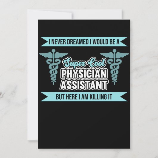 Ik zou een Physician Assistant PA Medisch Student  Kaart (Voorkant)