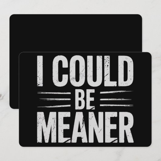 Ik zou een retro- kunnen zijn kaart (Voorkant / Achterkant)