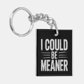 Ik zou een retro- kunnen zijn sleutelhanger (Voorkant Links)