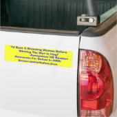 Ik zou een slapende vrouw redden bumpersticker (Op Truck)