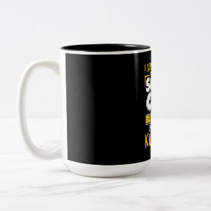Ik zou een supercoole buschauffeur zijn tweekleurige koffiemok