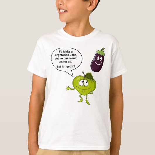 Ik zou een vegetarische Joke maken T-shirt (Voorkant)