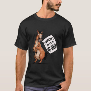 Ik zou een Veterinaire Controle Equestrian Paarden T-shirt
