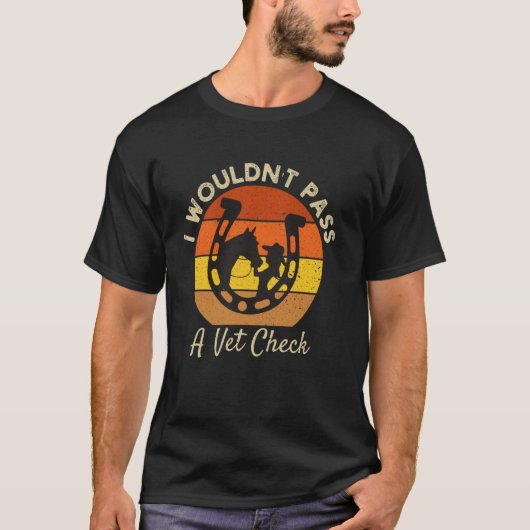 Ik zou een Veterinaire Controle niet doorstaan gra T-shirt (Voorkant)
