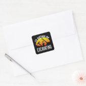 Ik zou eerder archeoloog uitgraven vierkante sticker (Envelop)