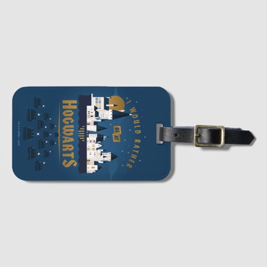 Ik zou eerder bij HOGWARTS™ Abstracte Boat Ride zi Bagagelabel (Voorkant (horizontaal))