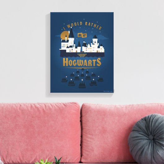 Ik zou eerder bij HOGWARTS™ Abstracte Boat Ride zi Canvas Afdruk (Insitu (Woonkamer))