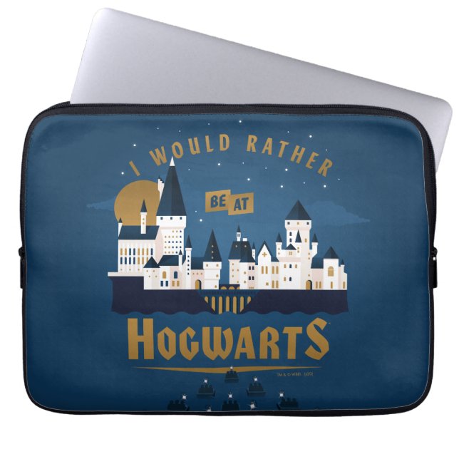 Ik zou eerder bij HOGWARTS™ Abstracte Boat Ride zi Laptop Sleeve (Voorkant)