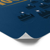 Ik zou eerder bij HOGWARTS™ Abstracte Boat Ride zi Poster (Hoek)