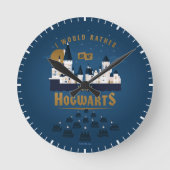 Ik zou eerder bij HOGWARTS™ Abstracte Boat Ride zi Ronde Klok (Voorkant)