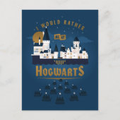 Ik zou eerder bij HOGWARTS™ Abstracte Boat Ride zi Uitnodiging Briefkaart (Voorkant)