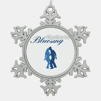 Ik zou eerder bluesing zijn tin sneeuwvlok ornament