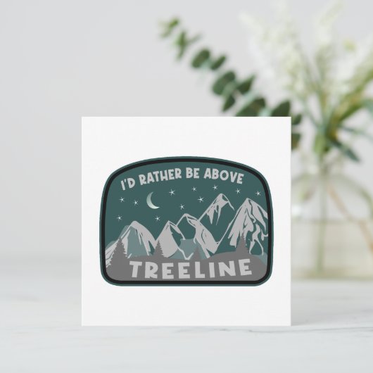 Ik zou eerder boven de Treeline staan (Staand voorkant)