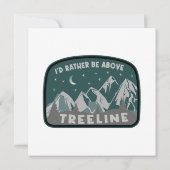 Ik zou eerder boven de Treeline staan (Achterkant)