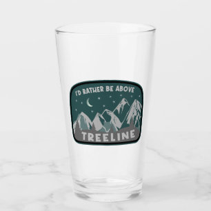 Ik zou eerder boven de Treeline staan Glas