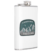 Ik zou eerder boven de Treeline staan Heupfles (Rechts)