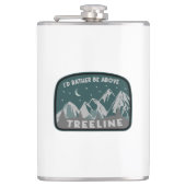 Ik zou eerder boven de Treeline staan Heupfles (Voorkant)