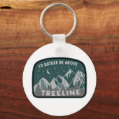 Ik zou eerder boven de Treeline staan Sleutelhanger (Achterkant)