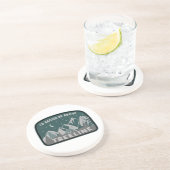 Ik zou eerder boven de Treeline staan Zandsteen Onderzetter (Zijkant)