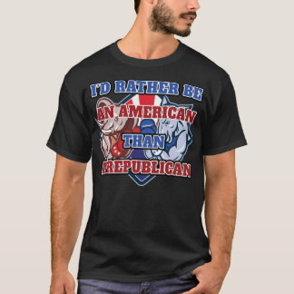 Ik zou eerder een Amerikaan zijn dan een Republike T-shirt