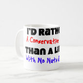 Ik zou eerder een conservatieve Nut-baan zijn... Koffiemok (Voorkant links)