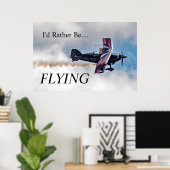 Ik zou eerder gaan vissen poster (Thuiskantoor)
