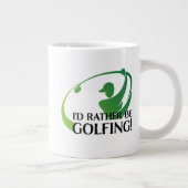 Ik zou eerder Golfende Golfers Golf Modern Quote z Grote Koffiekop (Rechts)