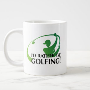 Ik zou eerder Golfende Golfers Golf Modern Quote z Grote Koffiekop