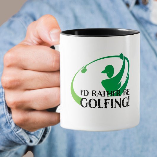Ik zou eerder Golfende Golfers Modern Golf Quote z Mok