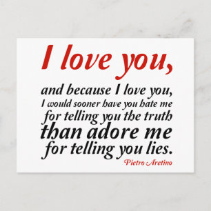 Ik zou eerder hebben dat je me haat briefkaart