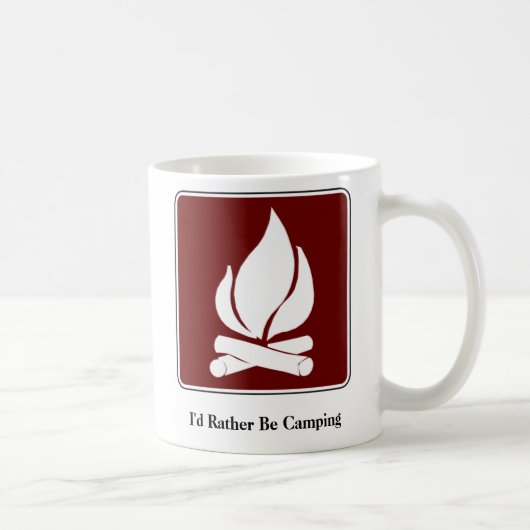 Ik zou eerder het Kamperen de Mok van de Koffie (Rechts)