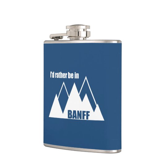 Ik zou eerder in Banff Canada Mountain zijn Heupfles (Links)