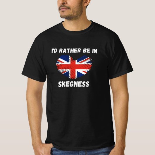 Ik zou eerder in de behendigheid zijn - Union Jack T-shirt (Voorkant)