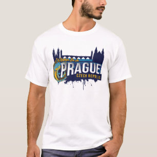 Ik zou eerder in Praag, Tsjechië, Souvenir zijn T-shirt