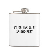 Ik zou eerder op 14.000 voet zijn heupfles (Voorkant)