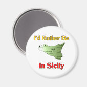 Ik zou eerder op Sicilië zijn. Magneet (Voorkant / Achterkant)