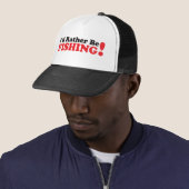 Ik zou eerder - Rood vissen Trucker Pet (In situ)