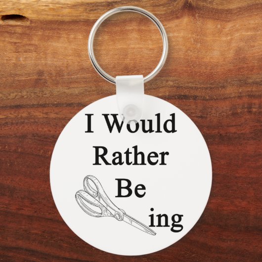Ik zou eerder schaar zijn sleutelhanger (Voorkant)