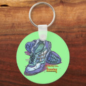 Ik zou eerder _ Sneakers lopen Sleutelhanger (Voorkant)