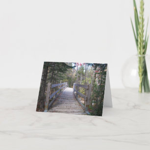 Ik zou elke brugnotiecard oversteken kaart