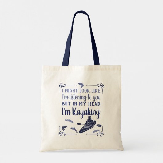 Ik zou er kunnen uitzien alsof ik grappige Kayakin Tote Bag (Achterkant)